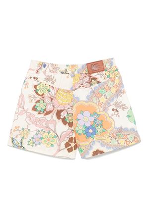 multicolor cotton shorts ETRO KIDS | GW6079P0495105RS